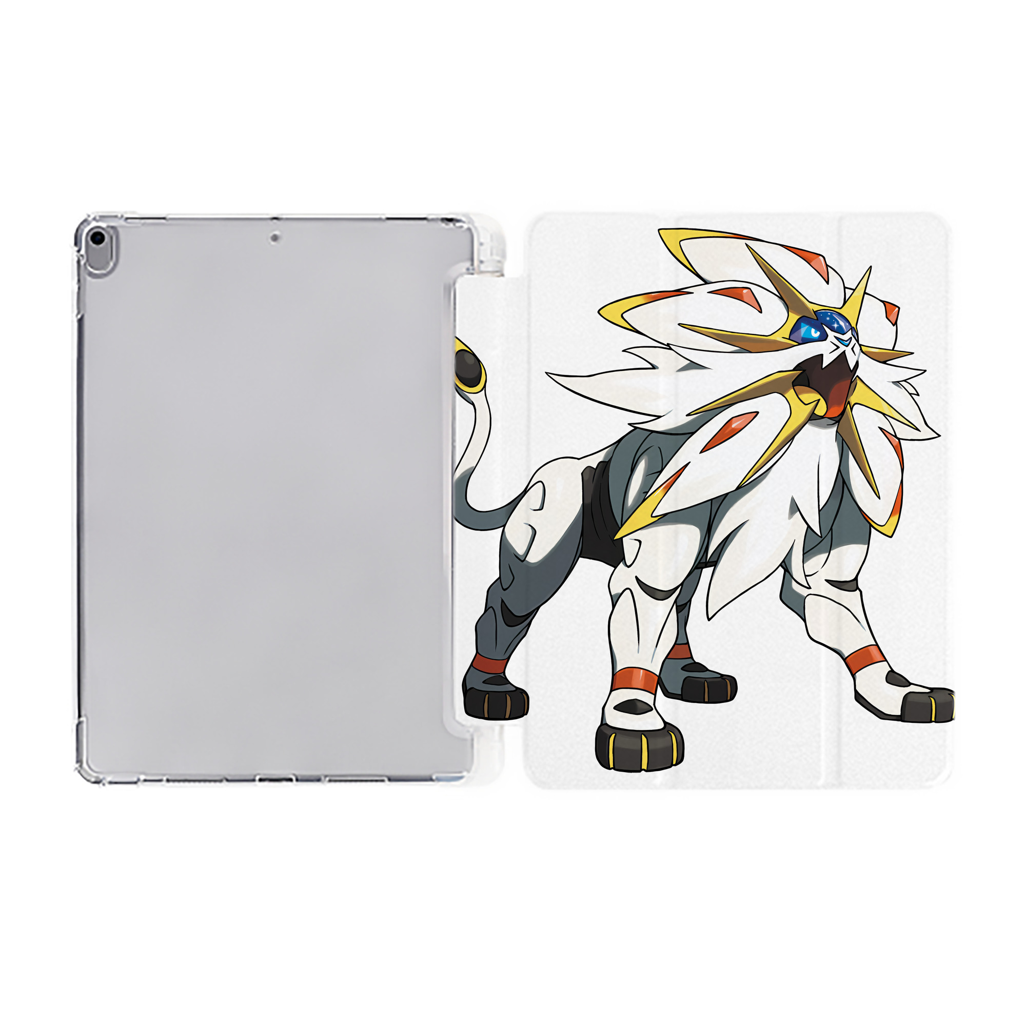 （画像用） ポケットモンスター Pokémon IPad ケース ペン収納付き 三つ折りスタンド PUレザー×シリコン 対応機種9.5/10.5/10.9インチ